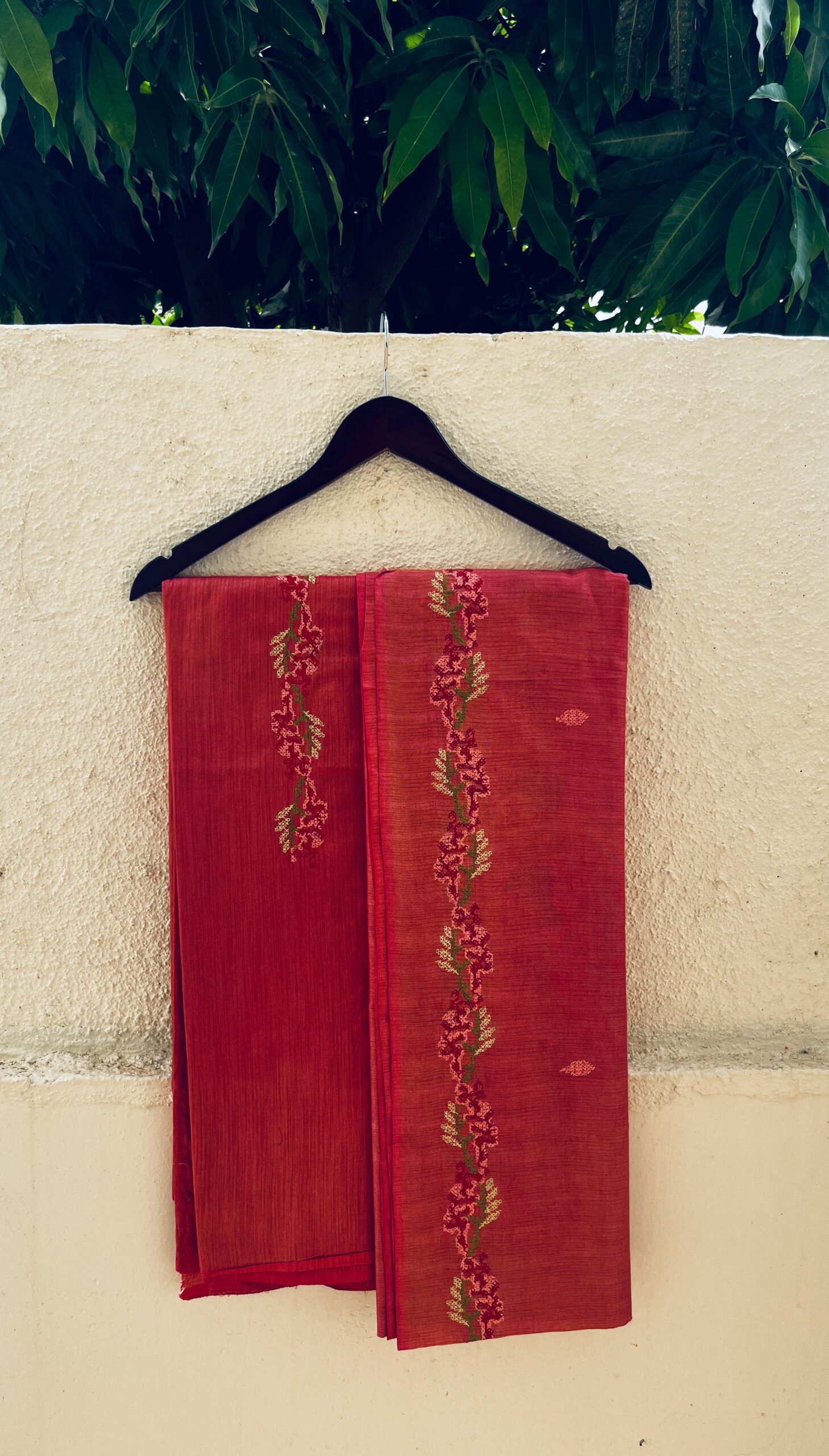 Pink Khadi Dress Material